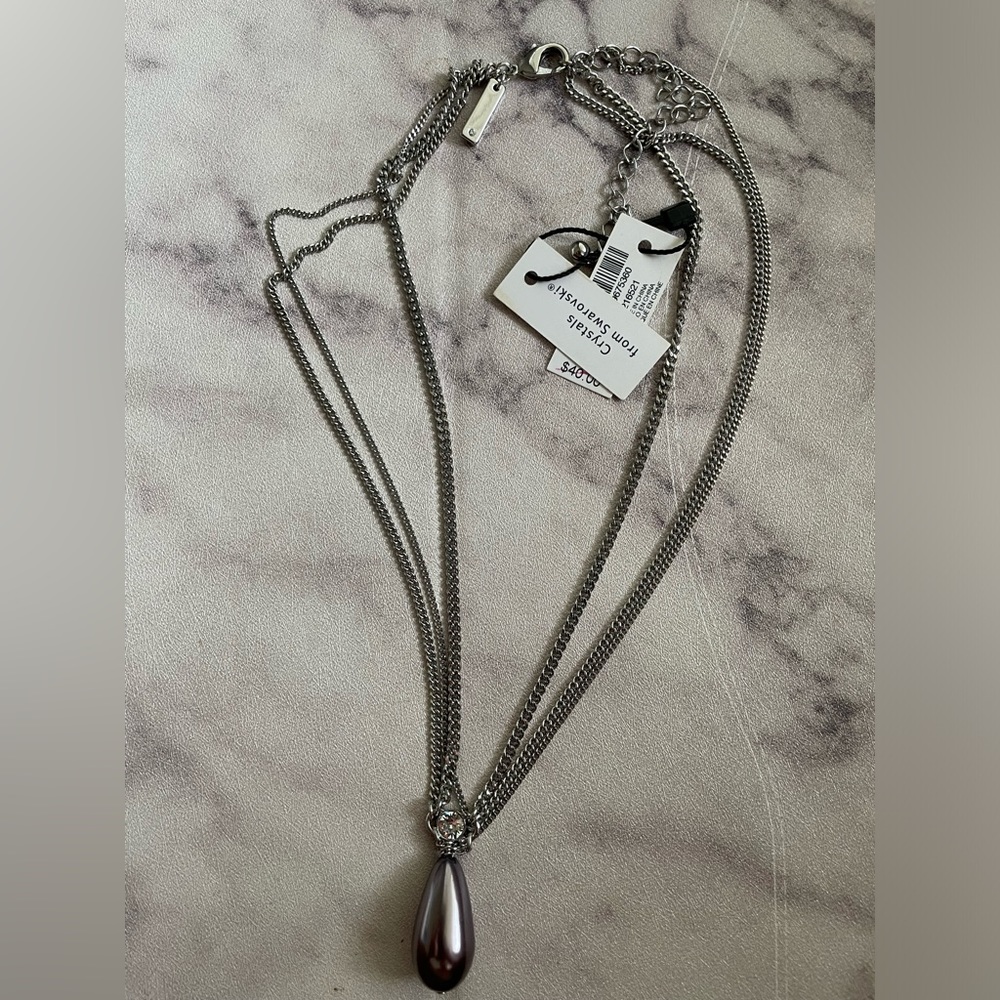 NEW WHBM Swarovski crystal choker necklace